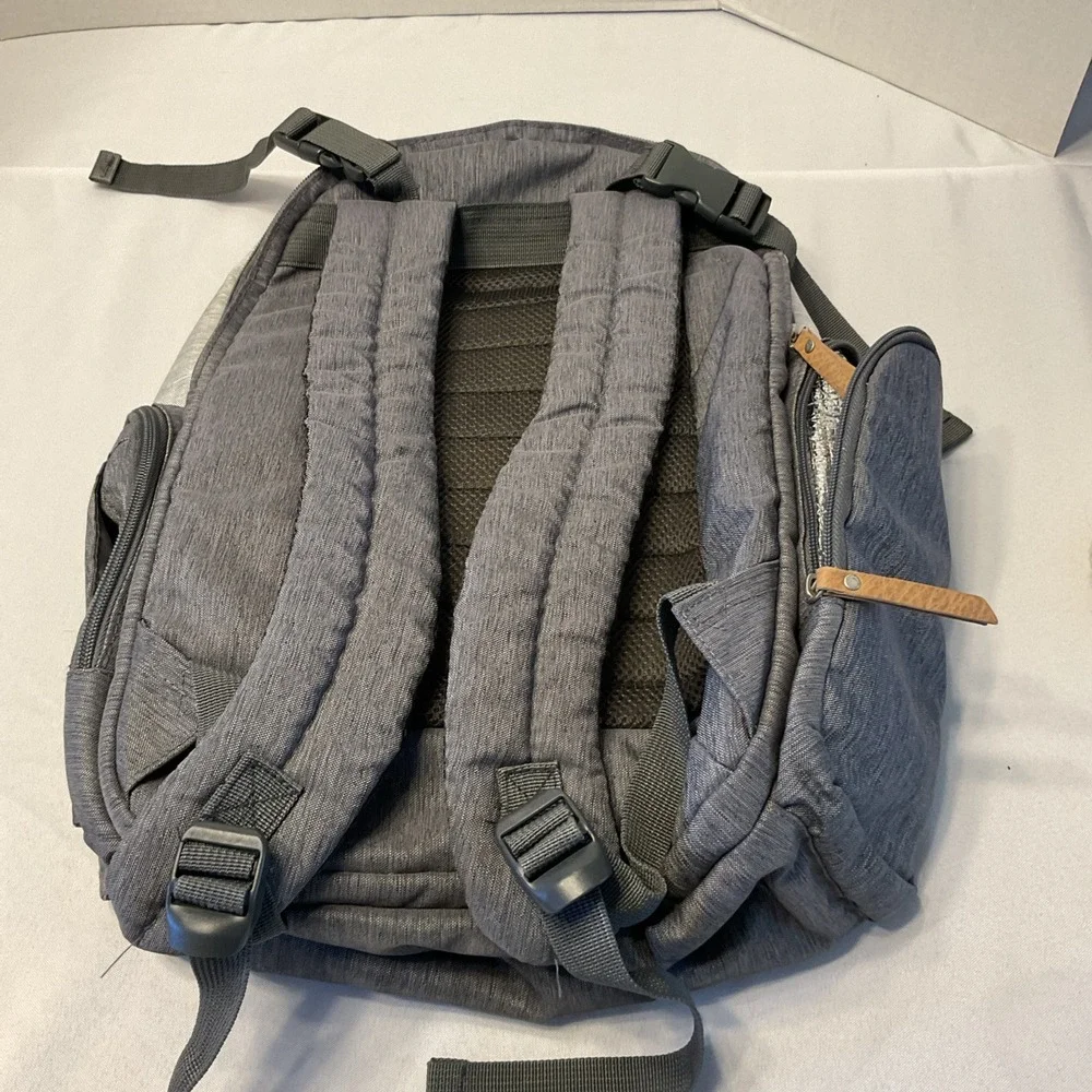 Eddie Bauer Bridgeport‎ Places & spaces Back Pack Diaper Bag - Gray with Tan